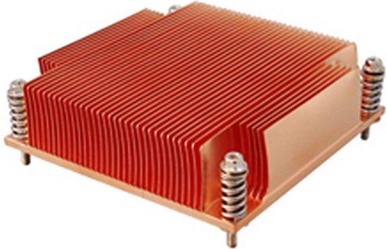 Inter-Tech K-129 CPU-koeler Passief 1HE compatibel met socket 1155/1156