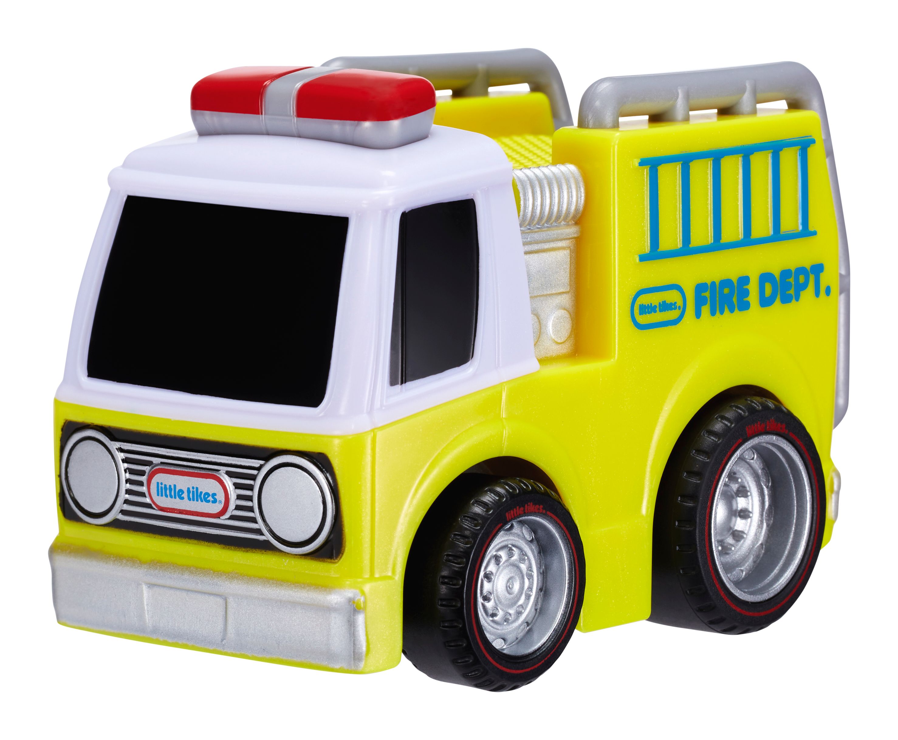 Little Tikes Crazy Fast Pullback Cars Series 2 - Fire Truck Yellow - 2+ Years