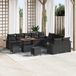 Prolenta Maison Exclusive Tuinset met 13 delen, zwarte polyrotan loungeset