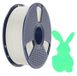 Sunlu PLA filament phosphorescent, 1,75 mm, 1 kg - Couleur : Blanc à vert