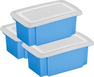 Sunware boîte de rangement plastique 7 litres bleu 38 x 21 x 14 cm
