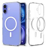 Spigen Liquid Crystal MagFit iPhone 16 Plus Hoes Transparant