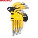 WORKPRO WP222009 – Jeu de clés Torx 9 pièces avec tête sphérique Torx – Acier CR-V