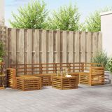 vidaXL - Hoek loungeset - Acacia hout - Naturel
