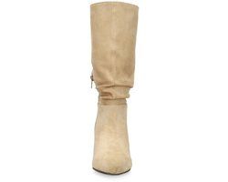 Manfield Dames Beige Suède Laarzen Maat 40