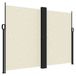 vidaXL Pare-vent rétractable 180x1200 cm crème