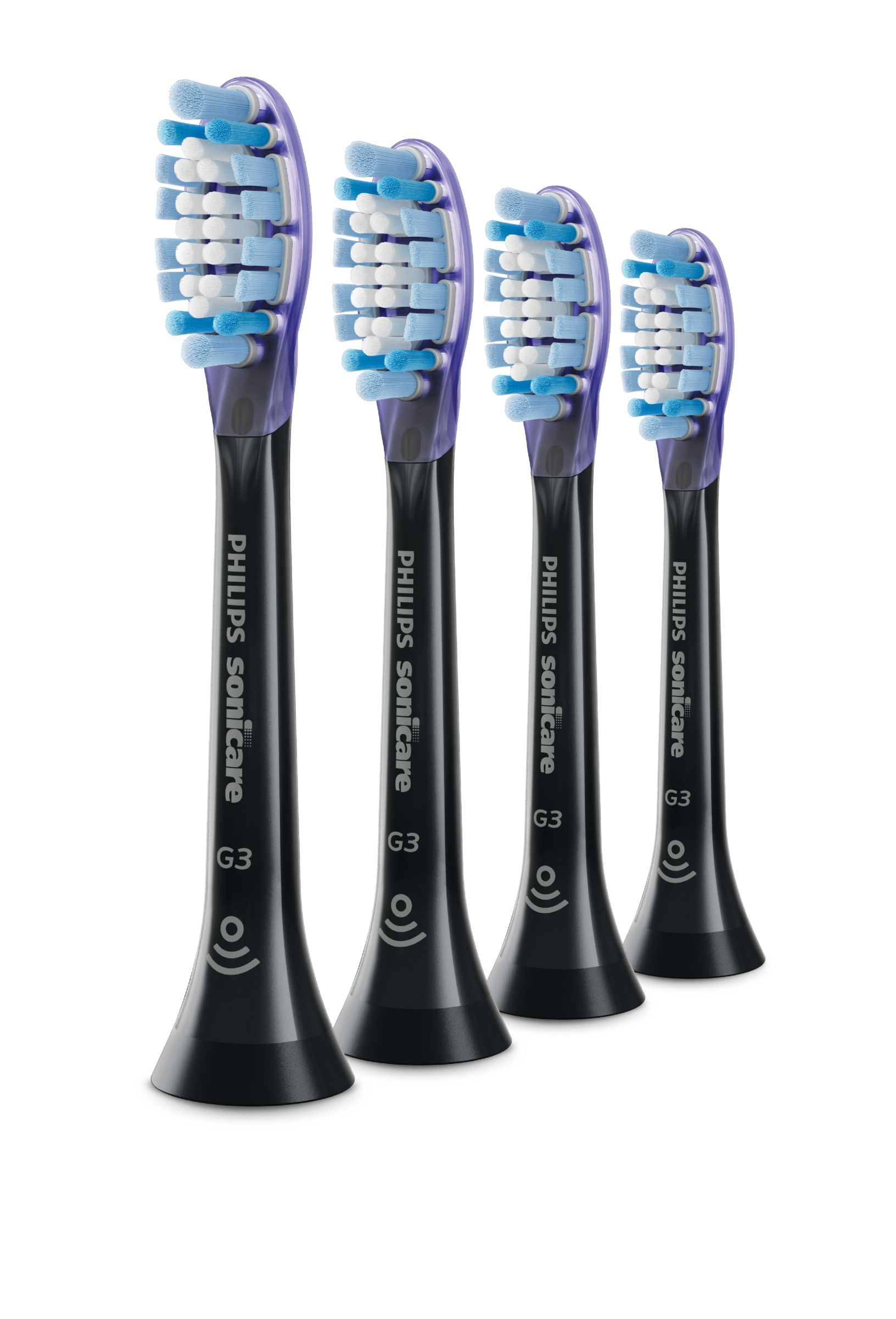 Philips Sonicare G3 Premium Gum Care HX9054/33 - Opzetborstels - 4 stuks - Zwart