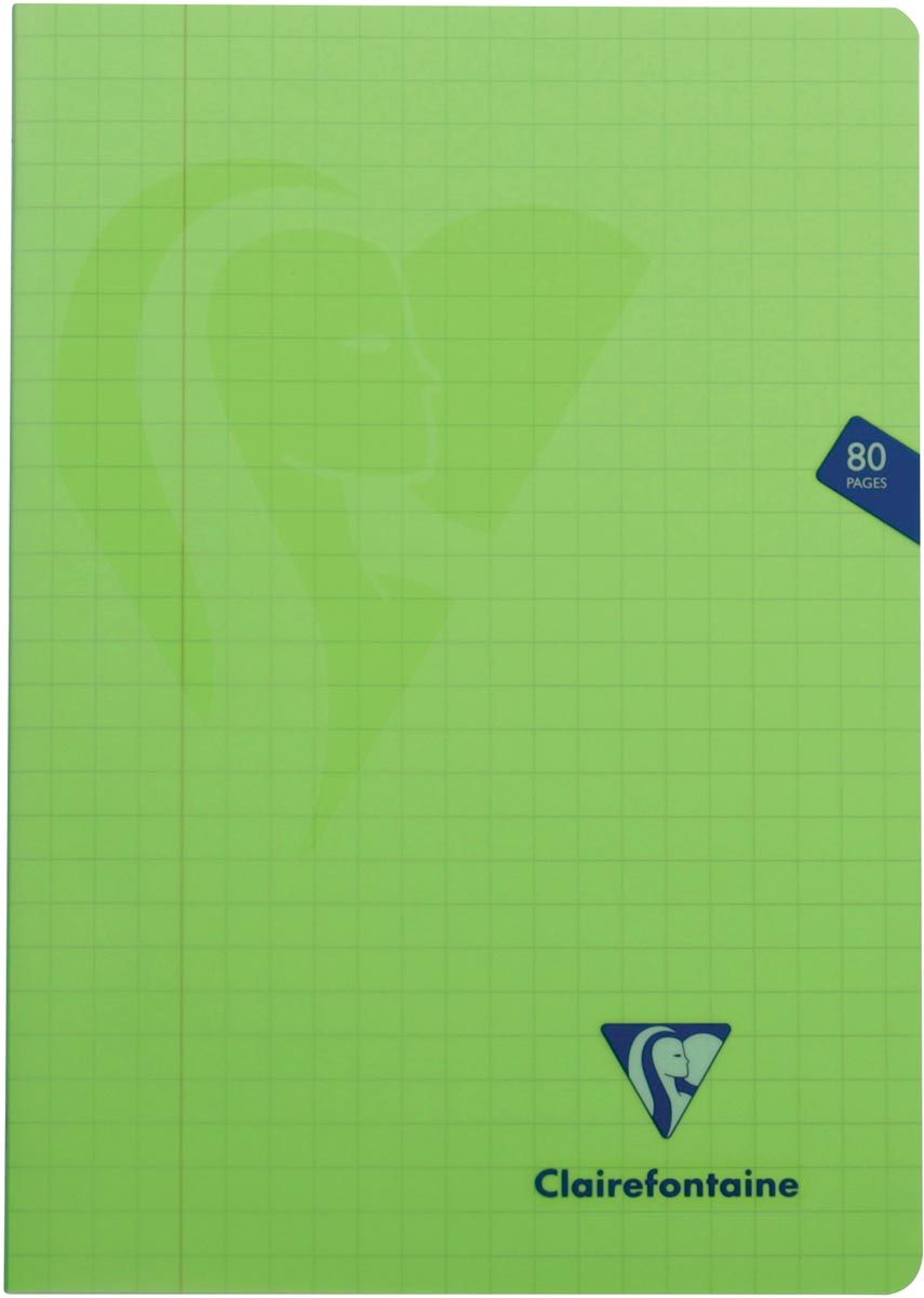 Clairefontaine Mimesys Schrijfblok A4 80 Pagina's Geruit 10 mm - Assorti