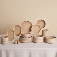 Karaca Terra 36-delig servies – Crème – 8 personen – Stoneware dinerset