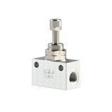 Riegler 225.34 terugslagklep in blokvorm, aluminium geanodiseerd, G 1/4