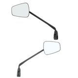 ZEFAL Spionagespiegelset Z56 – twee fietsspiegels – elektrische fietsspiegel en alle andere fietsen – brede onbreekbare spiegel links en rechts – zwart, 75 g per fietsspiegel