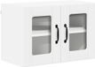 vidaXL Wandglas cabinet LUCCA hoogglans wit 60 x 31 x 40 cm
