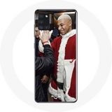 Maniacase Hoesje voor Samsung Galaxy A21s Mbappé Foot Vrolijk Kerstfeest