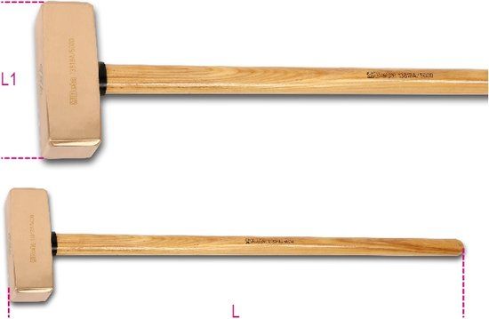 Beta 1381BA 5000 Sparkproof sledge hammers, wooden shafts