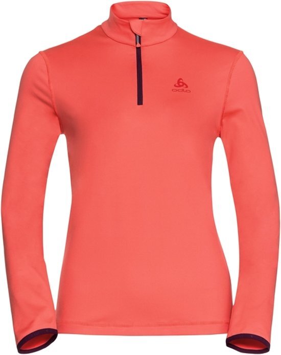 ODLO Alagna Midlayer 1/2 Zip Sporttrui Dames - Hot Coral