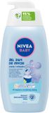 Nivea Baby Serie - Babyshampoo - 2-in-1 Lichaams- en Haarreiniging - 500 ml - Pompflacon