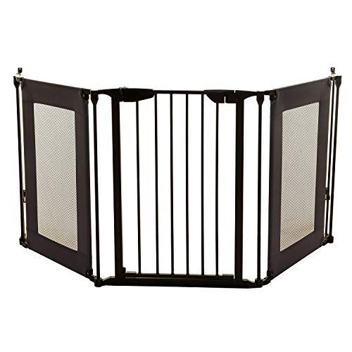 Dreambaby F2060BB Denver 3 Panel Adapta-Gate weefsel/metaal (geschikt 85,5-200 cm) zwart
