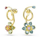 Swarovski Idyllia Oorhangers, Verguld Metaal, Multi-kleurig Kristal