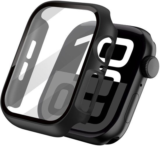 imoshion Screen protector - Geschikt voor Apple Watch 10 / 11 - 46 mm - Full Cover Hard Case / Beschermend Hoesje - Zwart