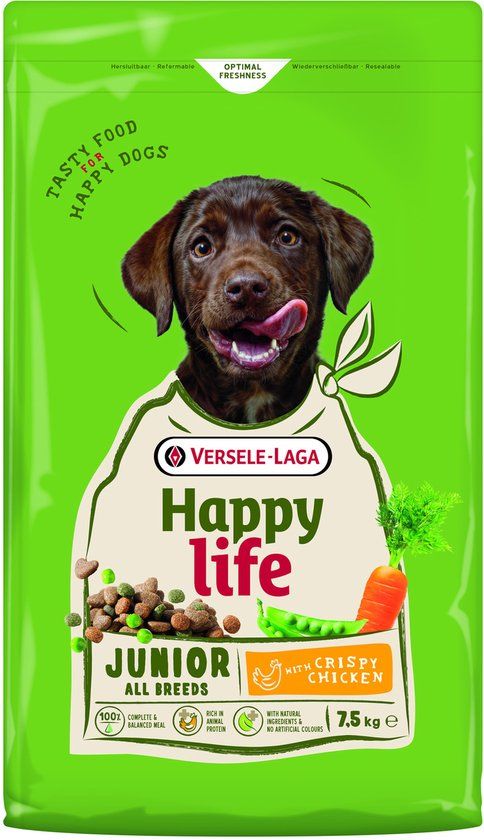 Happy Life Junior - Hondenbrokken - Kip 7.5 kg