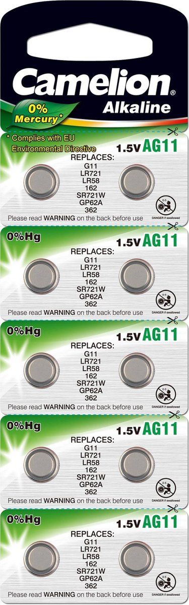 Camelion 12051011 Button Cell Alkaline Batteries - 4260216454998