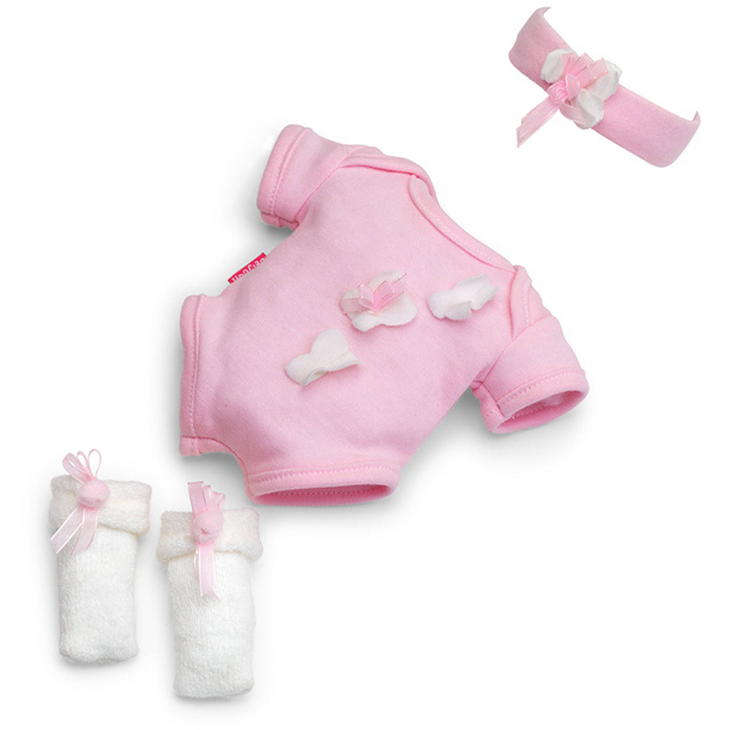 Berjuan Poppenkleding Pyjama Meisjes 38 Cm Pe Roze