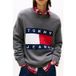 Tommy Hilfiger TJM Reg Melange Flag Black Heather XL