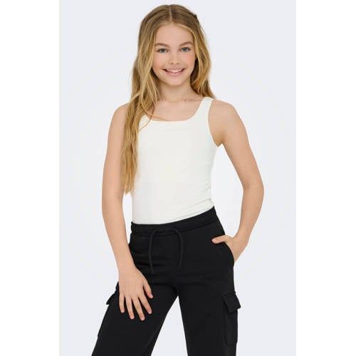 Only KIDS ONLY GIRL mouwloze top wit