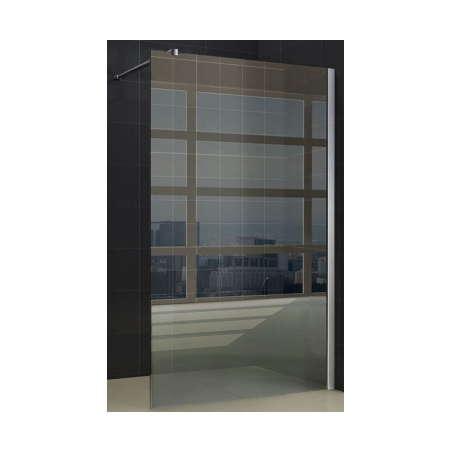 Badkamerdepot Douchewand 160x200 cm 8 mm easyclean