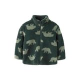 NAME IT MINI teddy jas met print - groen
