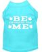 Mirage Be Thankful for Me hondenhemd, zeefdruk design, maat S, blauw