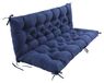 Elzusha - Coussin de banc de jardin et dossier 150x50x50 cm - Bleu foncé