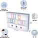 Merkloos BONNYCO LED Lichtdoos A4 met 400 Letters, Emoji's en 2 Stiften - Blauw