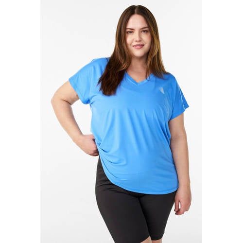 ACTIVE By Zizzi Plus Size sport T-shirt lichtblauw