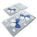 Set Icecat Set mat set (3-delig) lichtblauw met vlinders