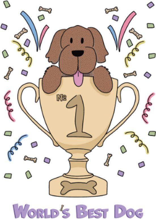Made By Goof Honden snack Eetbare wenskaart bacon - Nr 1- 21x15 cm
