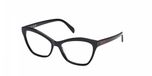Pucci EP5241 Shiny black Cat Eye Brilmonturen voor Vrouwen