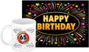 Bellatio Decorations Verjaardag cadeau koffiemok - 65 jaar - Man - Ouwe Lul - Met XL Happy Birthday Wenskaart - Humor