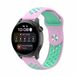 By Qubix Qubix - Sport Edition siliconen band - Roze + groen - geschikt voor Huawei Watch GT 6 / GT 7 / GT 6 pro / GT 7 pro - 46mm