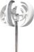 Éolienne, axe vertical, haute efficacité, blanc 2-h, 2000W-h, 48V-b