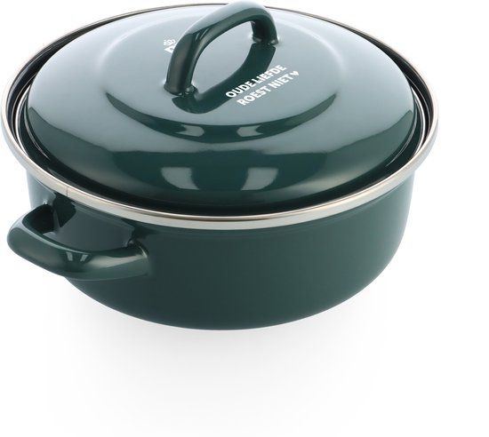 BK Fortalit Braadpan 24cm Limited Edition - Green - 2.5L - Enamel - Oven Safe