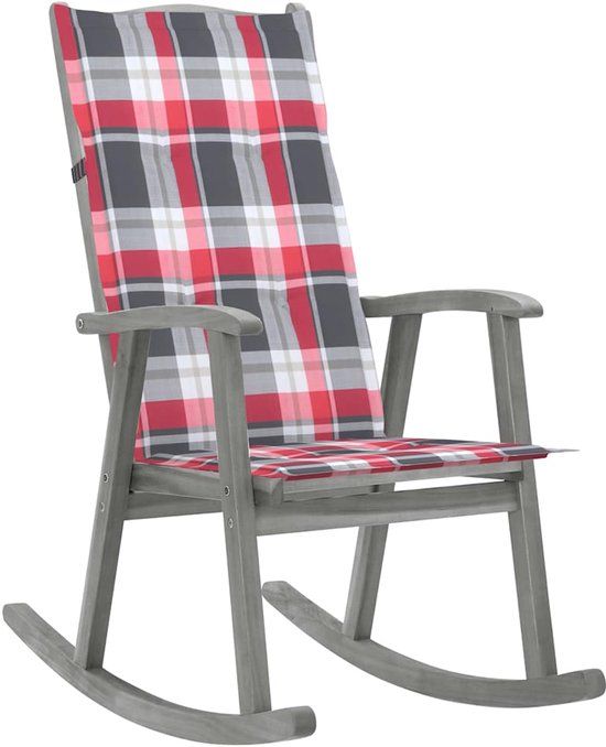 VidaXL Tuinstoel Terras Gecapitonneerde zitting Acaciahout
