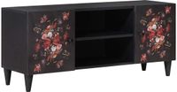 vidaXL Opbergkasten Multikleur 105 x 33,5 x 46 cm Massief Mango Hout