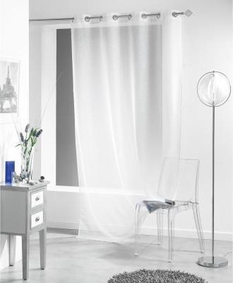 Livettti.NL Livetti Vitrage - Net Curtain - 140x240cm - Wit - Polyester - 1622320