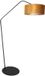 Anne Lighting Lampe sur pied noire Zig-Zag 4241ZW – 173 cm de haut, tissu velours luxueux, douille E27 inclinable, design tendance