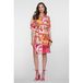 Geisha blousejurk met print - roze