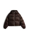 Tommy Hilfiger Super Light High Waisted Down Dark Coffee Taille: M-L | Vestes d'hiver Outlet | Femme | Marron