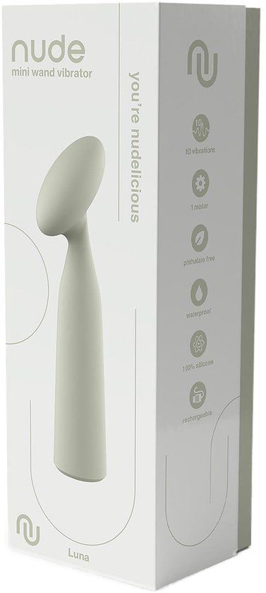 Dream Toys Nude Luna Mini Wand Vibrator - 8720365103681