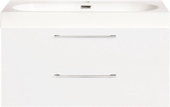 Differnz Somero badkamermeubelset FSC 80 cm hoogglans wit - Zonder spiegel