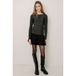 Frankie&Liberty aansluitende longsleeve met glitters - zwart